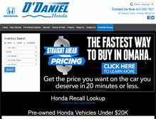 Tablet Screenshot of odanielhonda.com